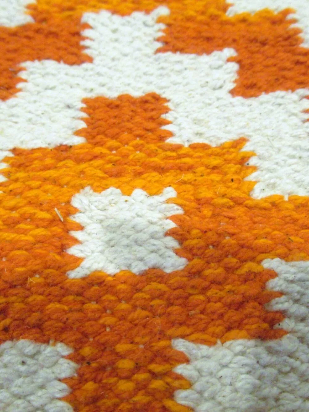 Patricia Nash orange and white wristlet